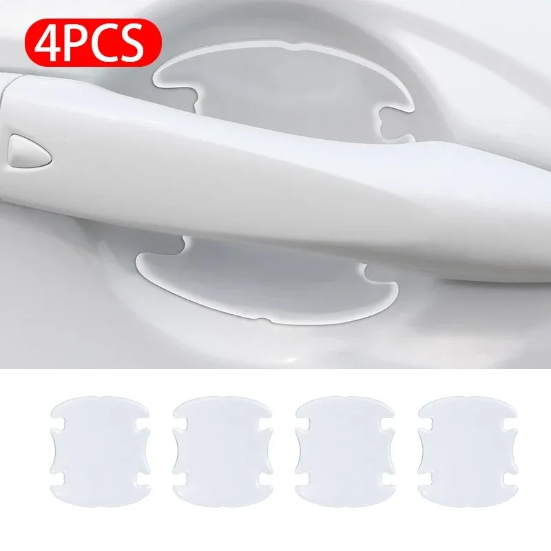 

Car Door Handle Bowl Scratch Transparent Stickers Protective Invisible Silicon Anti-collision Protection Strip Car Accessories