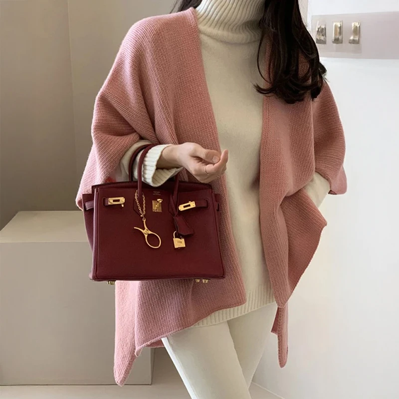 

Пончо с запахом, шаль, женская вязаная накидка с открытой передней частью, свитер большого размера, кардиган, осенне-зимний офисный женский элегантный наряд