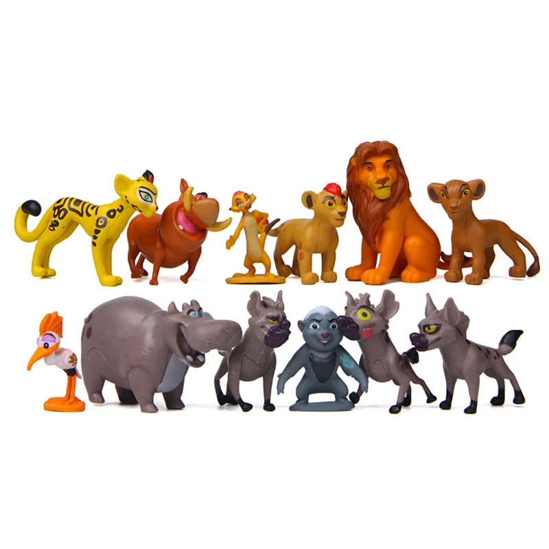 

12pcs The Lion Guard Figurines Mini The Lion King Animal Collectible Figurines Cake Desktop Birthday Decorations Gifts