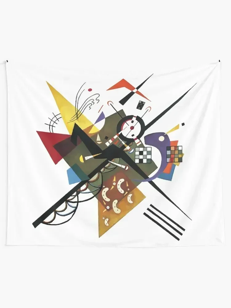 Kandinsky 1923, Sur Blanc Tapestry Hanging Wall Wall Carpet Aesthetics For Room Tapestry