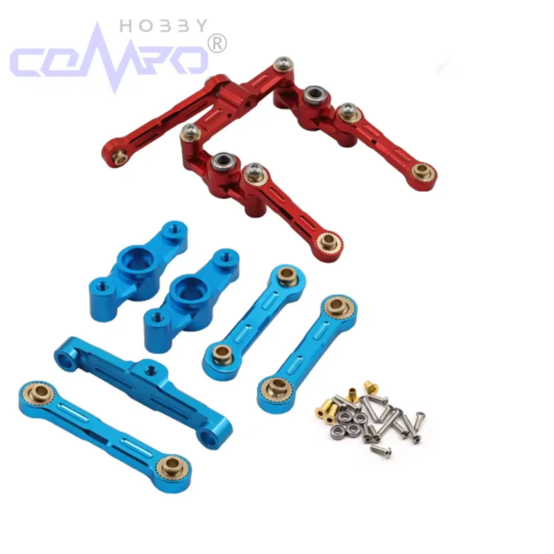 

1Pc Aluminum Ball Bearing Crank Steering Assembly Link Set for Tamiya TT02 TT-02 TT-02D 1/10 RC Drift Car Parts