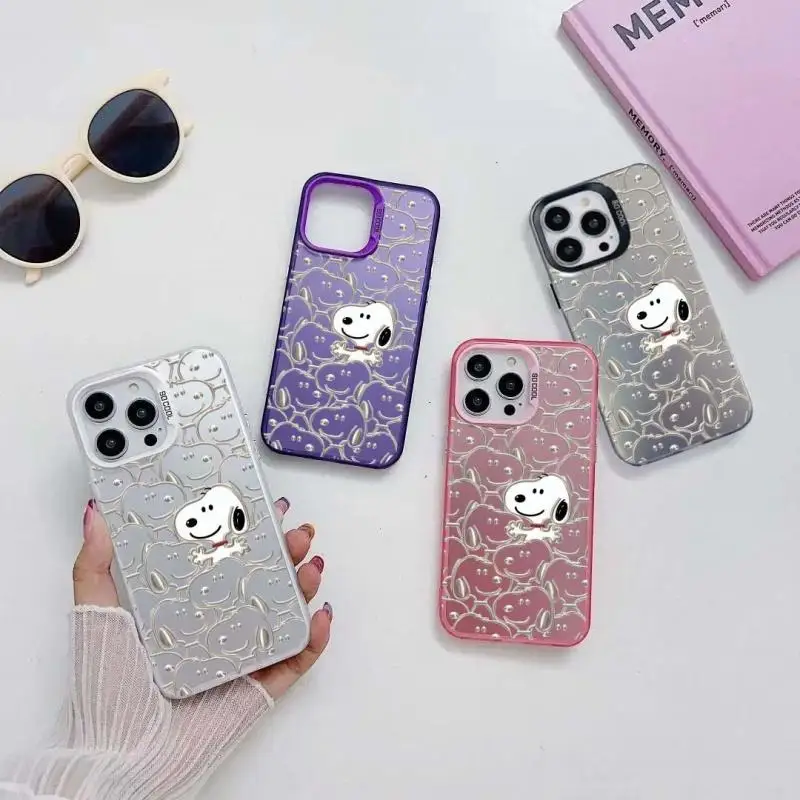 화웨이 명예 200 90 라이트 5G 70 X9B X7B X6B X8A 노바 9 7 P30 P40 메이트 30 프로 40 커버 레이저 IMD 스누피 용 전화 케이스