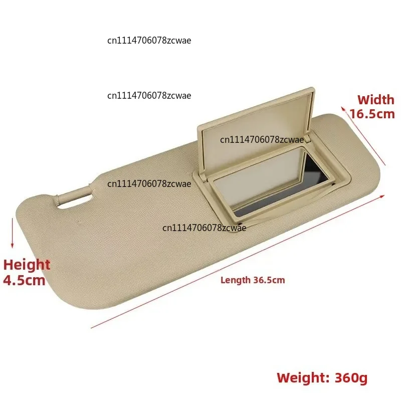 Suitable for Toyota Corolla 2014 2015 2016 2017 2018 Leiling sun visor sun shield with makeup mirror 74320-02B20 74310-00K90 AB0