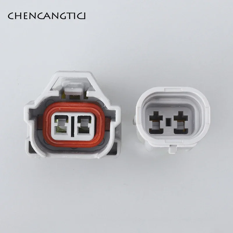 1 Set 2 Pin Waterproof Top Slot Fuel Injector Cable Connector Nippon Denso Male Female Plug Socket 6189-0060