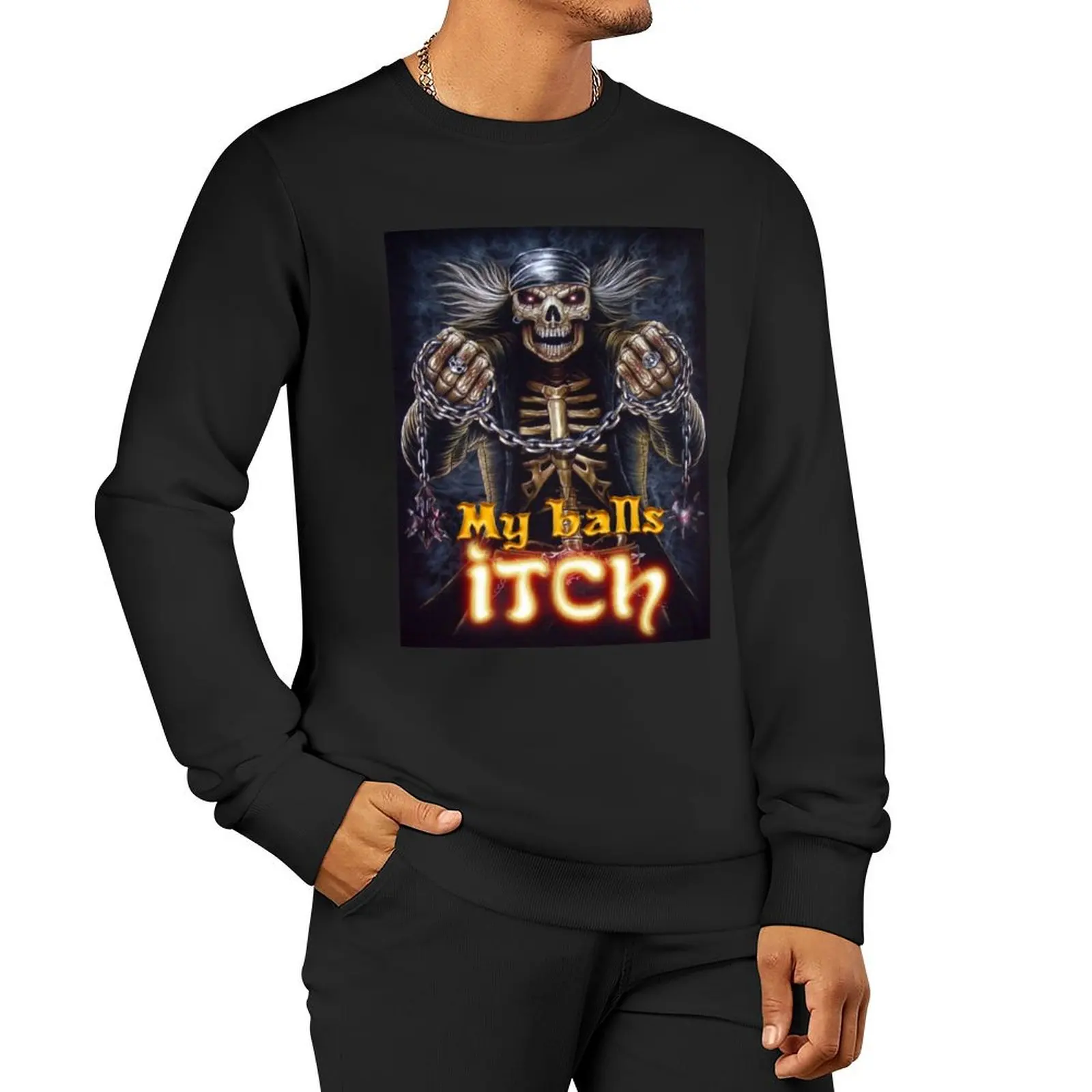 

Trucker Skull Wrecking Balls Itch Sweatshirt korean style clothes new in hoodies & sweatshirts