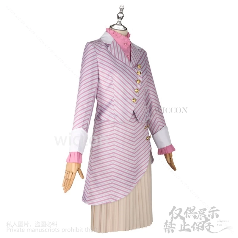 Anime Glinda Cosplay Wicked Movie Cute Pink Dress Uniform Suit Wigs For Woman Girls Halloween Christmas Roleplay Cos Customized