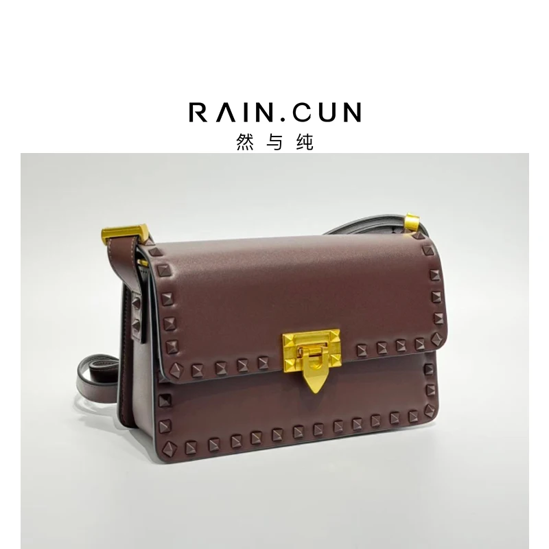 

Кофейно-коричневая сумка через плечо Ele для женщин, легкая роскошная сумка для повседневного использования, с одной ручкой, Lo Bule