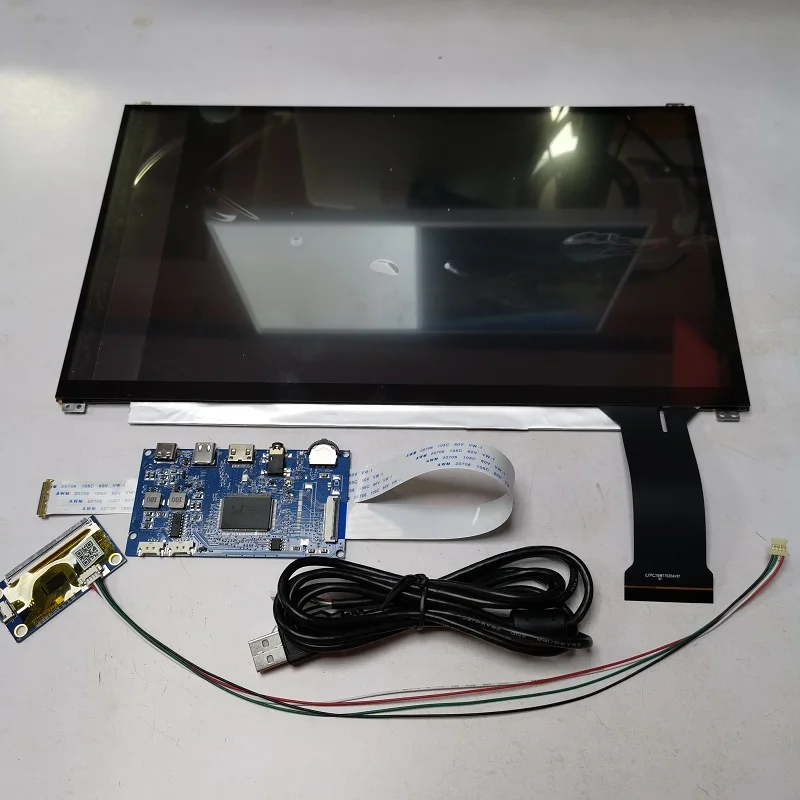 The 13.3-inch typeCHD touch display module assembly IPS1920X1080 capacitive 10-point control linux window and Android system plu