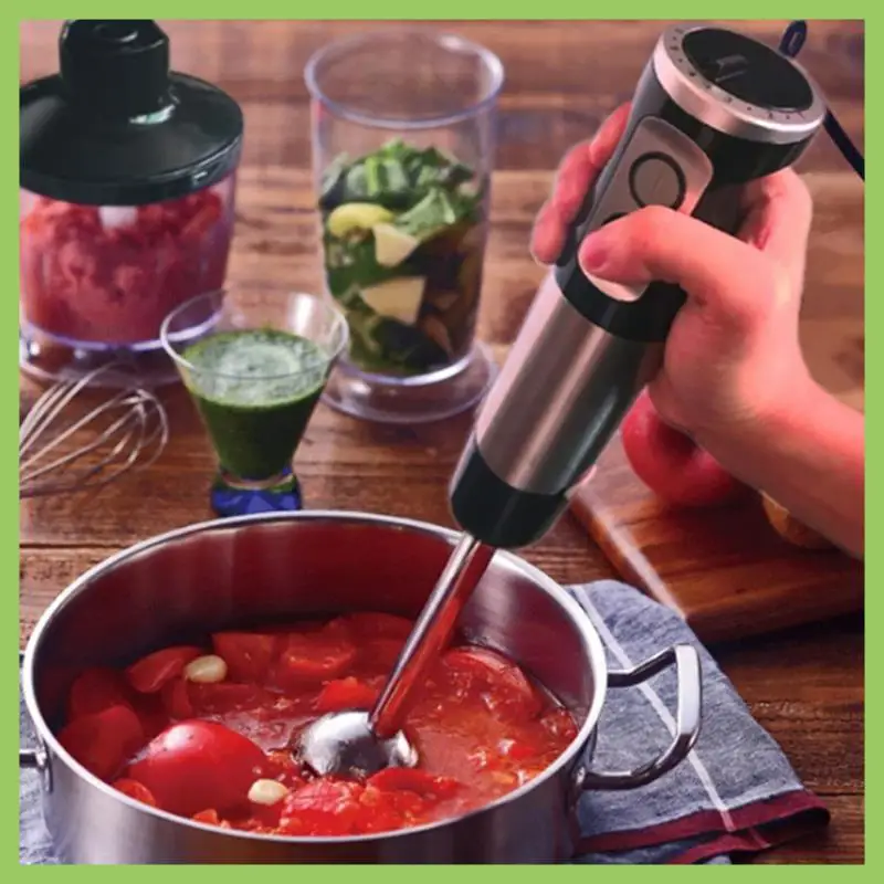

Immersion Hand Blender 5 In1 600W Electric Blender Handheld Stick Mixer Emulsion Blenders For Kitchen Smoothie Durable US Plug