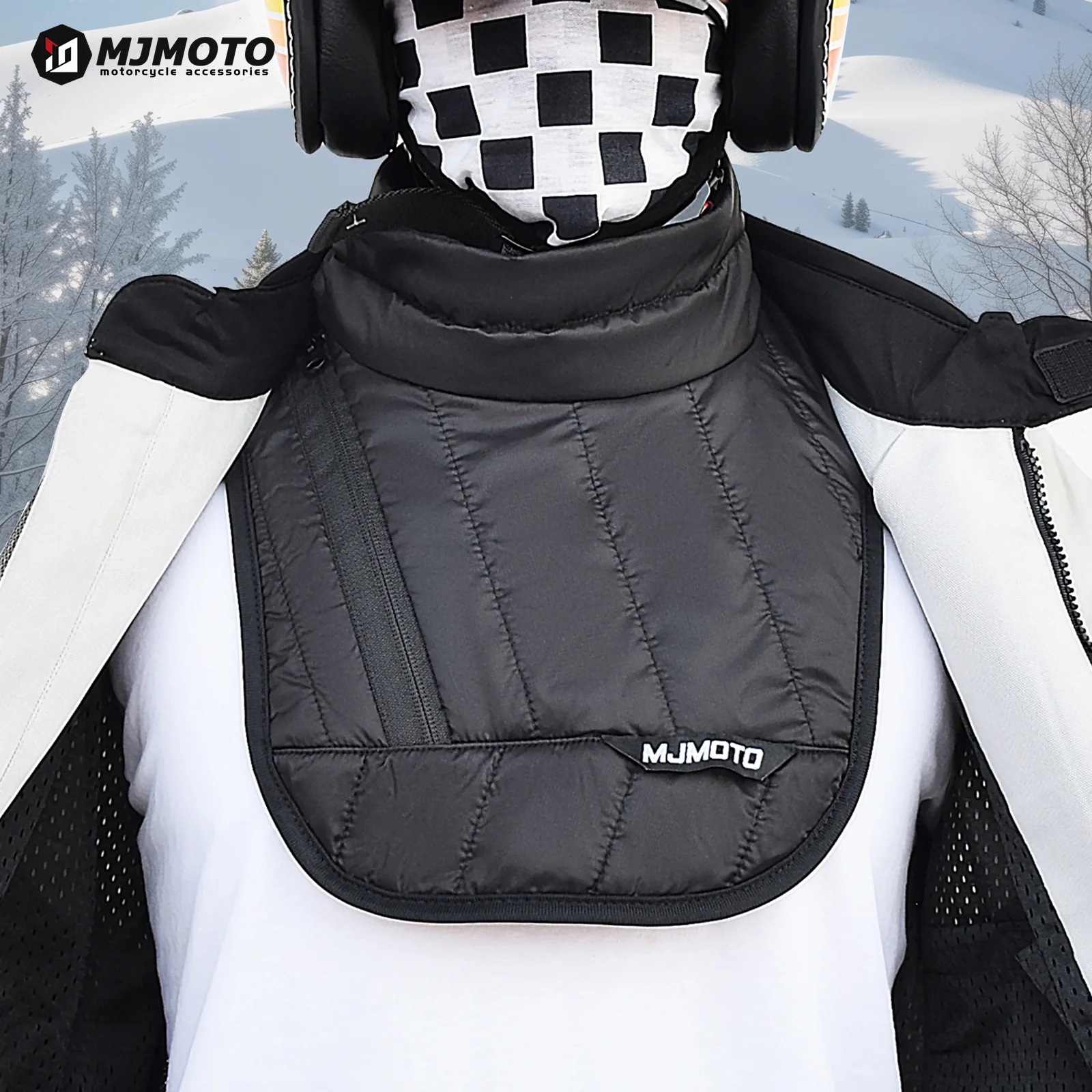 Waterproof Motorcycle Thermal Neck Scarf Windproof Warm Chest Neck Protector Bibs Winter Rider Collar for Motorcyclist Balaclava