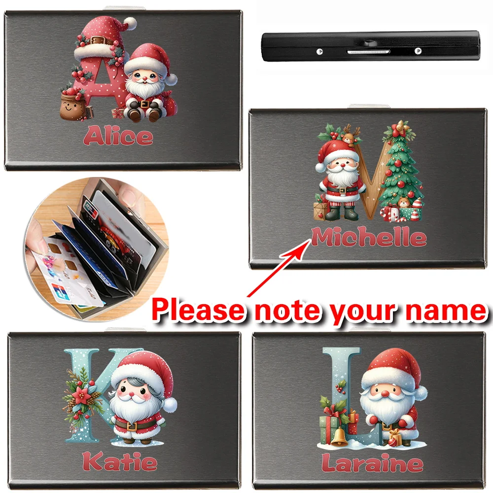 Aluminum Alloy Business Card Holder Portable Versatile Unisex Credit Card Holder Storage Box