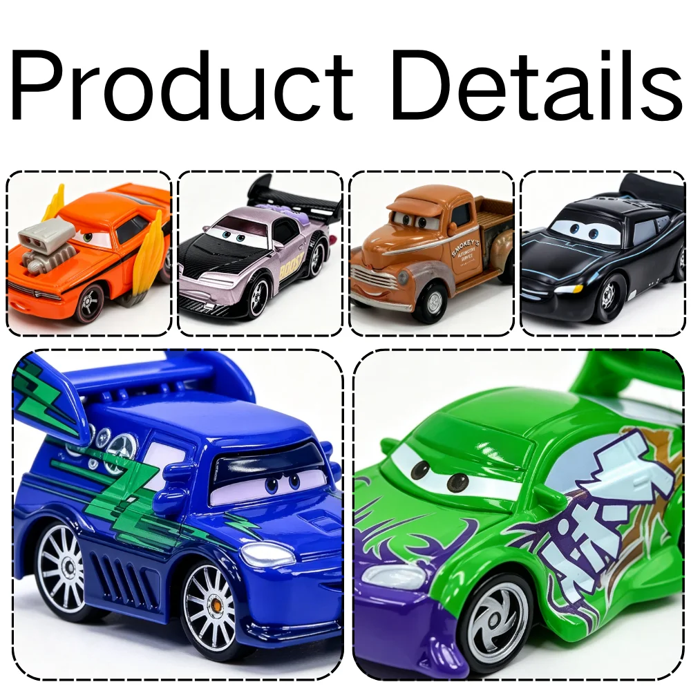 ピクサー「カーズ」の金属製ダイキャスト製ミニカー。DRH、ラ - Vintage Collectible Model Cars のレビューと価格
