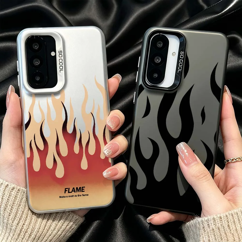Flame Pattern Design For Samsung Galaxy Note 20 A73 A72 A71 A56 A55 A54 A53 A52 A51 A50 A36 A35 A33 A32 A34 A31 Phone Case