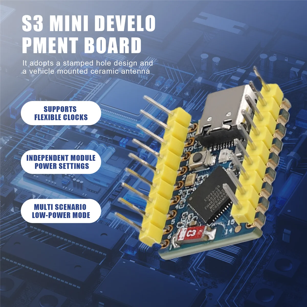 ESP32-S3-Zero 미니 개발 보드, 와이파이, 블루투스, 울트라 스몰 사이즈 ESP32 C3 S3 ESP 32