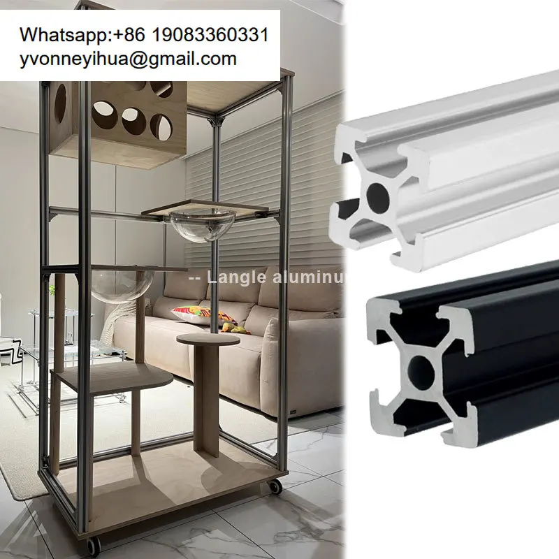 Hot Selling Munti-functioanl Pet House Cat Villa Aluminum Extrusion Frame With Acrylic Plate Space Room Cat Bird Cage