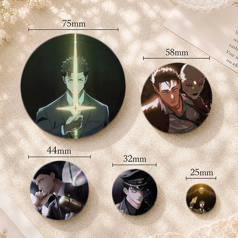 H-Hiromi Higuruma Jujutsu Anime K-Kaisen Button Pins Backpack Clothing Decor Brooch Badge Jewelry Gifts for Kids