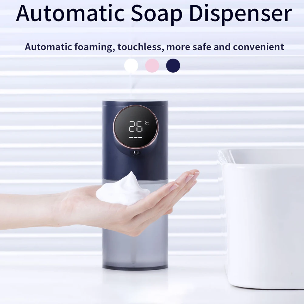 Automatic Foam Hand Soaps Dispenser USB Charging Touch-Free Hand Washer For Toilet Bathroom