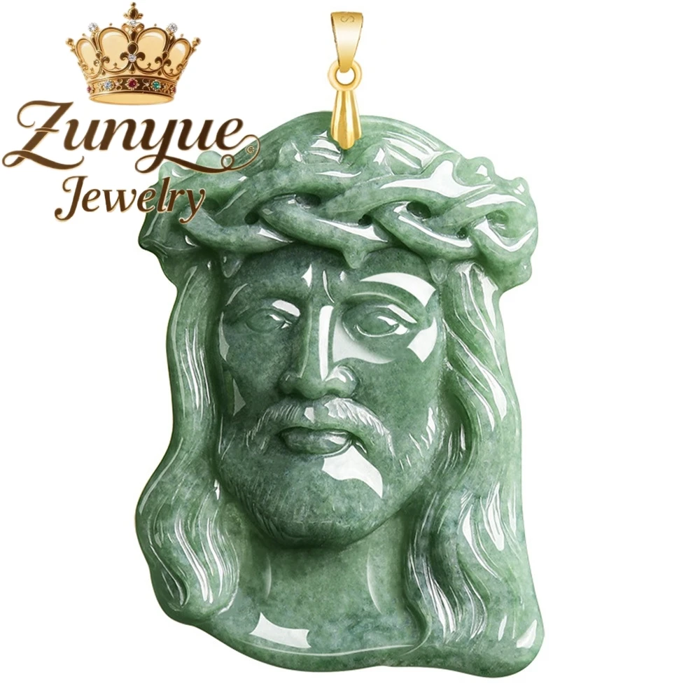 

Authentic Natural A-Grade Green Jadeite Priest Pendant S925 Best Selling Luxury Quality Fine Jewelry Fashion Popular Amulet gift