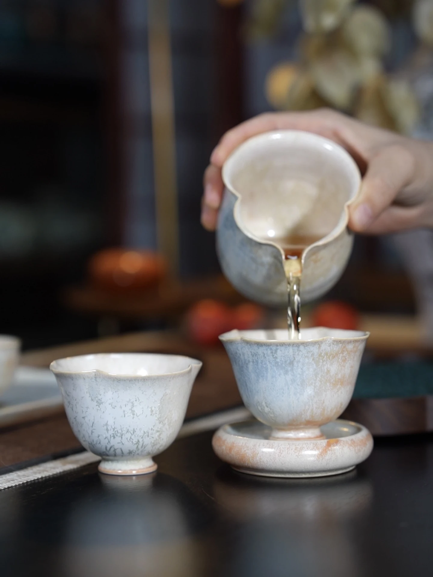 

Jingdezhen Handmade Single Tea Cup Pine Needle Glaze Cercs Tea Set Home Tea Room Use Handmade Crted Drinking Experience
