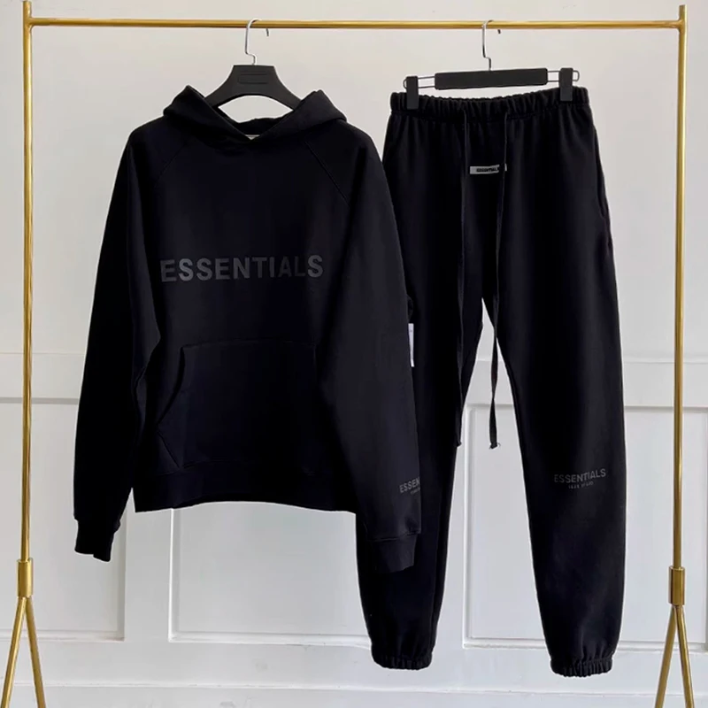 

Essentials Hoodie and Sweatpants Set High Quality Luxury Mens Designer Clothes Streetwear Tracksuits Pullover Hoodies for Men