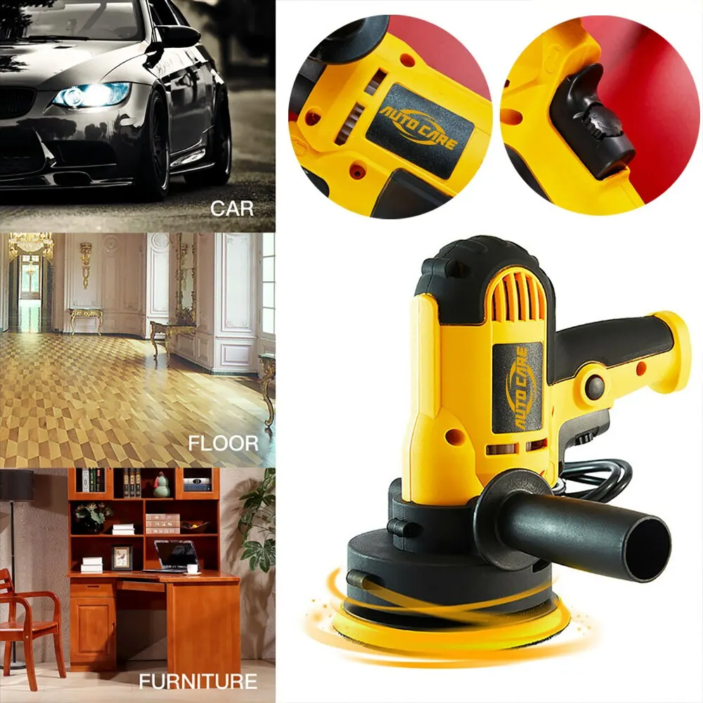 220V Electric Car Polisher Machine 600W 3500rpm Auto Polishing Machine Sander Small Portable Polish Waxing Tools