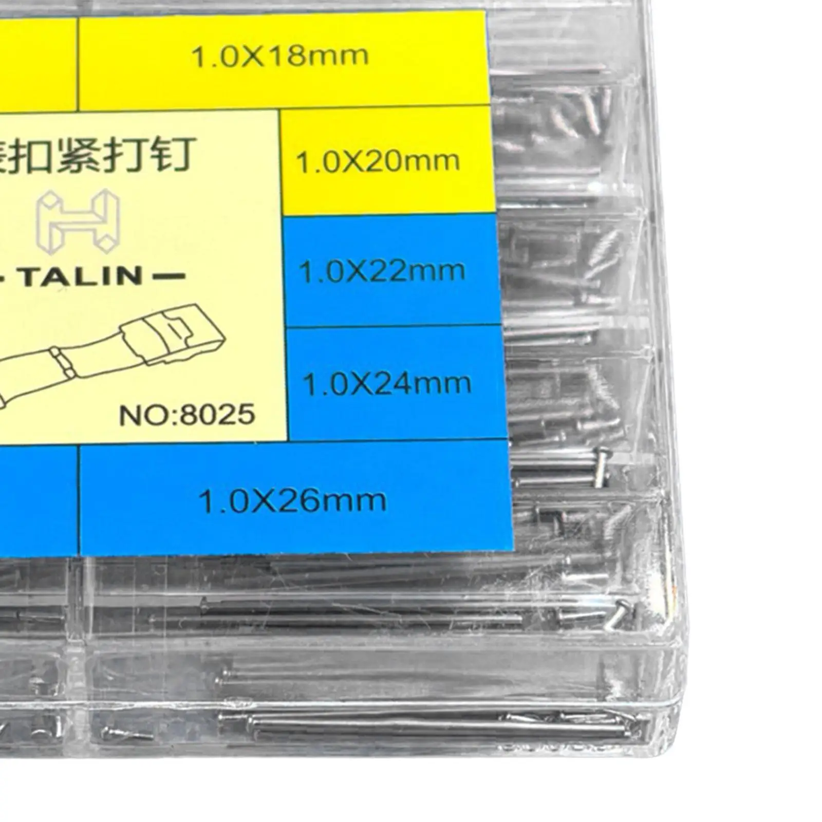 1 Kotak Batang Pegas Tali Jam Pengganti Alat Pembuat Jam Tangan Konektor Batang Aksesoris Jam Tangan Pembuatan Perhiasan Kit Alat Perbaikan Jam Tangan