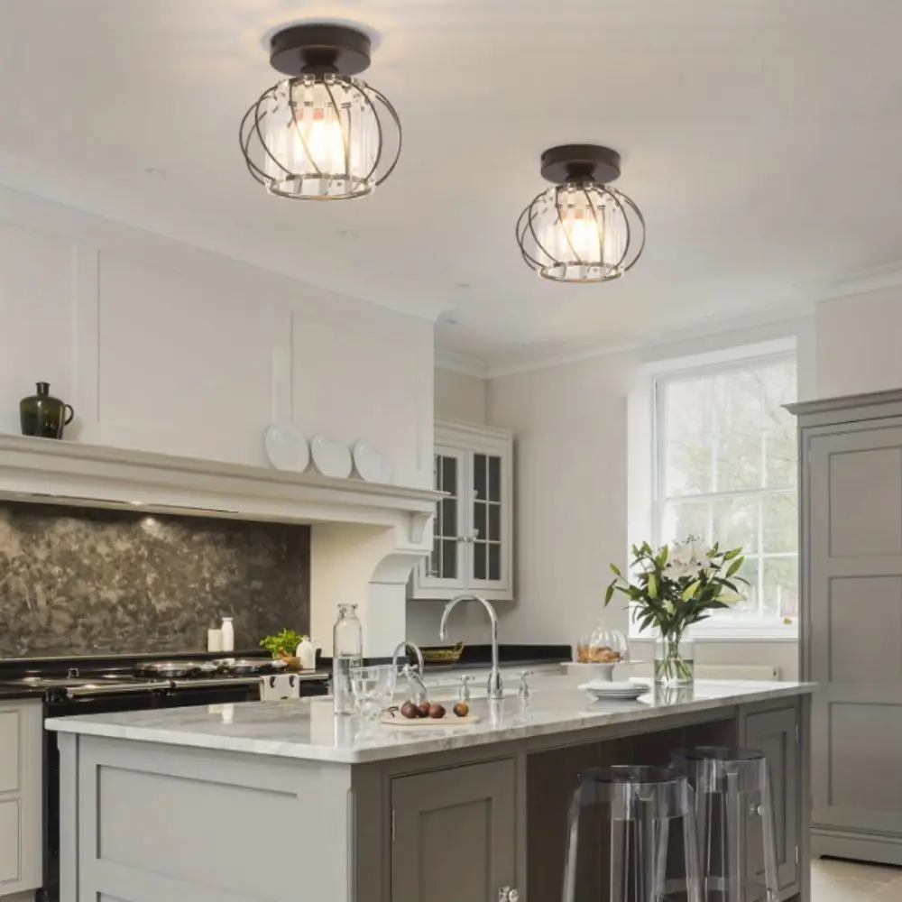 Luxury Crystal Crystal Ceiling Light Modern Minimalist Luxur Ceiling Light Channel Track Track Lighting Fixture Entrance