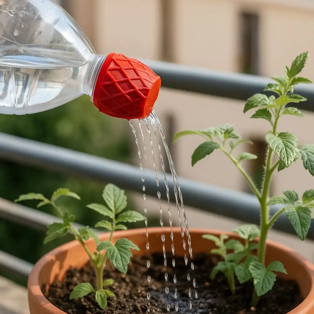 

2pcs Water Tools Red Bottle Cap Sprinkler Plastic Portable Watering Sprinkler Nozzle Threaded Flower Waterer Agricultural Use