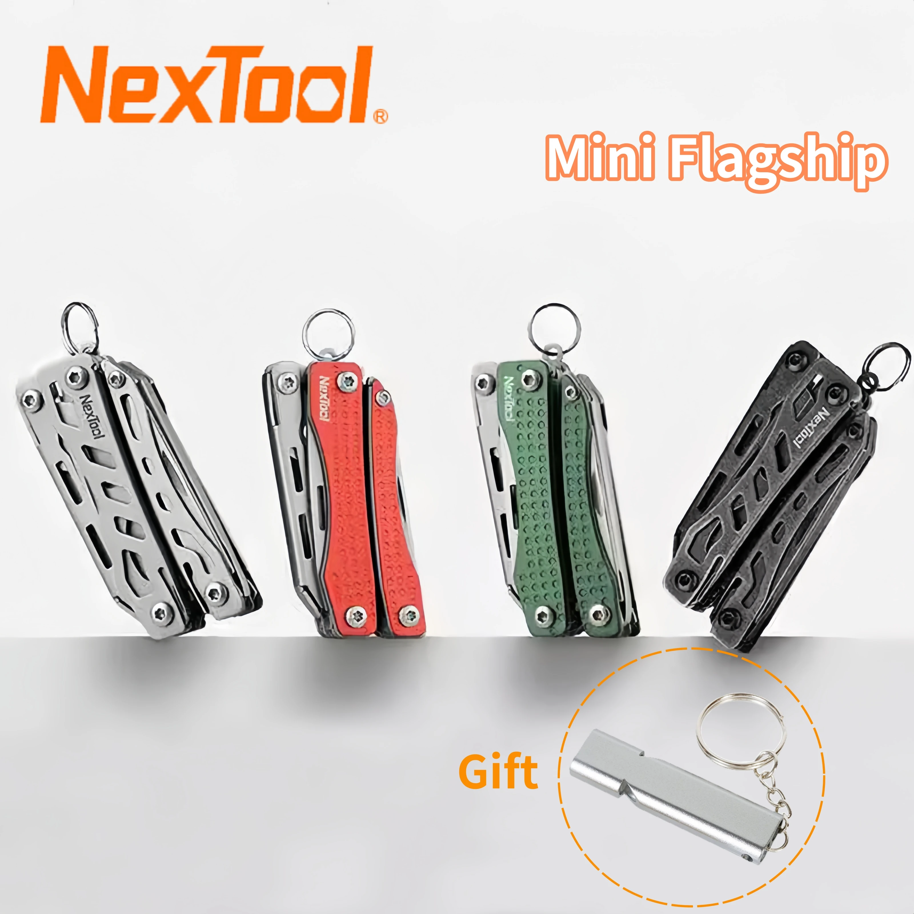 

NexTool Mini Flagship Multitool Pliers 10 in 1 EDC Keychain Multi Tool Folding Scissors Pocket Knife Screwdriver With Gift