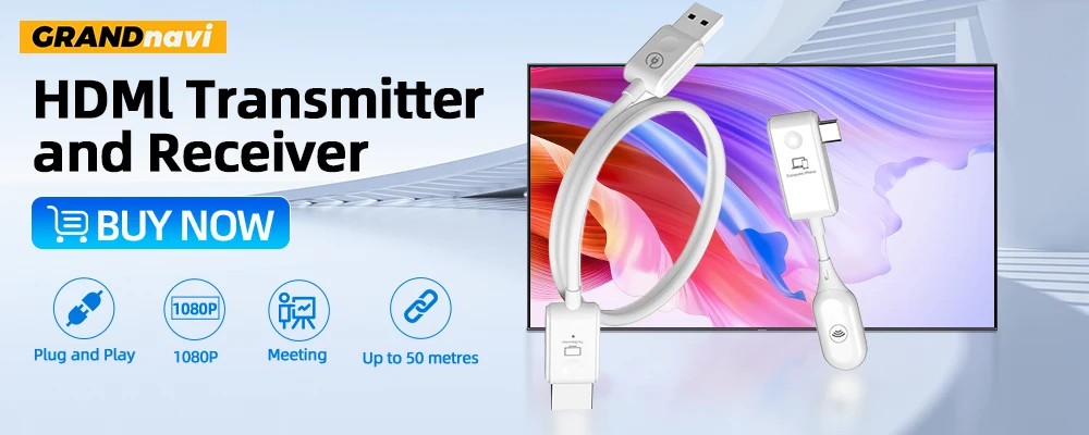 1080P HDMI 50M Sender Empfänger Extender Adapter Kompatibel Kabelloses Audio-Video PS4 Kamera Laptop PC zu Projektor TV ﻿ – Detail 1