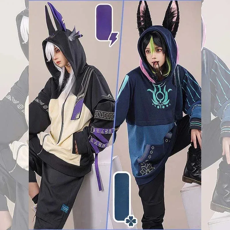 

Bear's Den Tighnari Hoodies Cosplay Genshin Impact Costume Cyno Zipper Jacket Coat Fashion Pullover Hoodie Adult New 2025