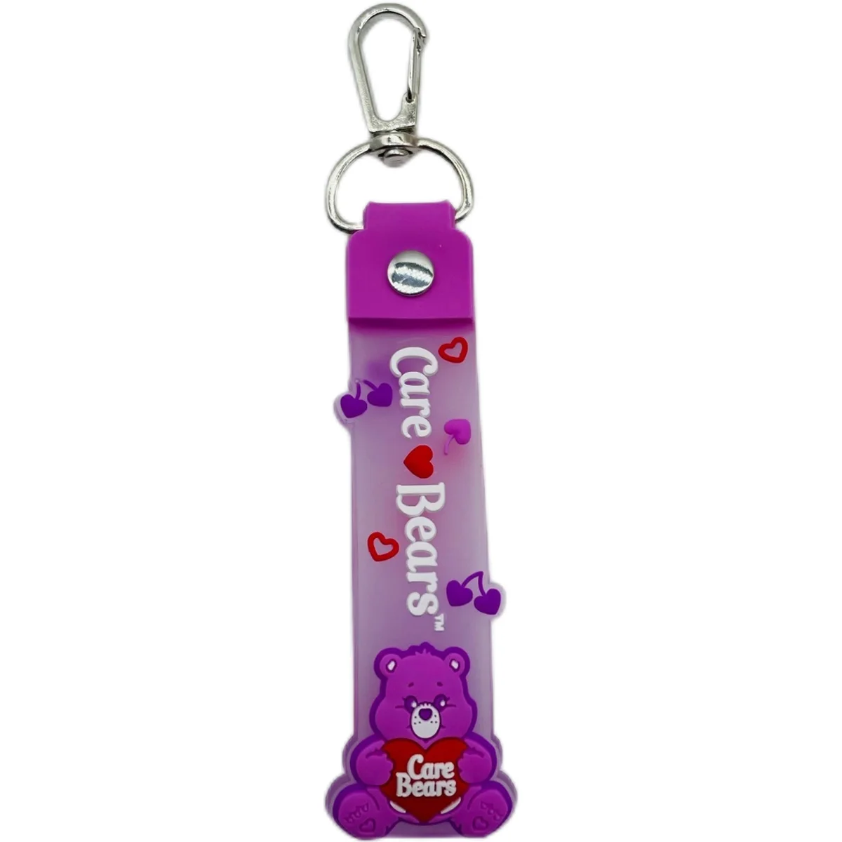 Care Bears Luminous Silicone Wrist Strap Keychain, Cute Cartoon Bag Charm Pendant for Fans Gift