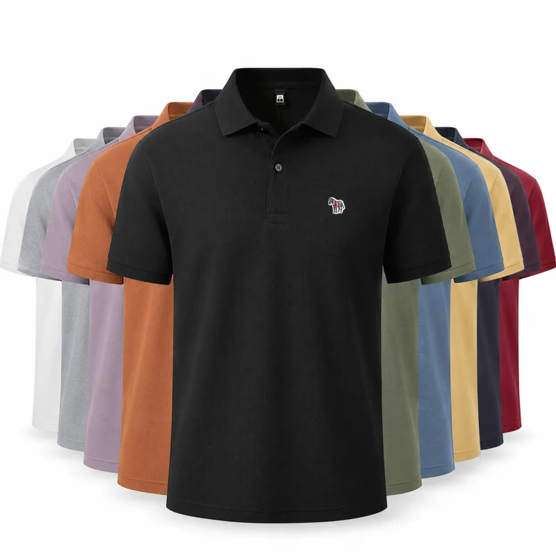 men's summer cotton100% polo s - огляд і ціна Polo Shirt Pique