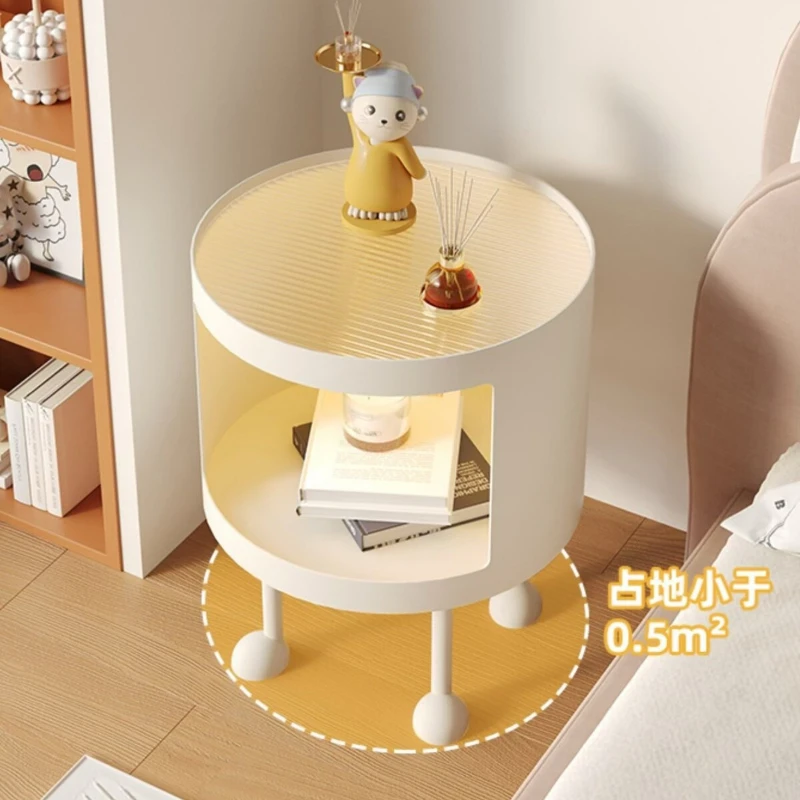 Small apartment artifact replaces bedside table, household bedroom, small light luxury high-end shelf