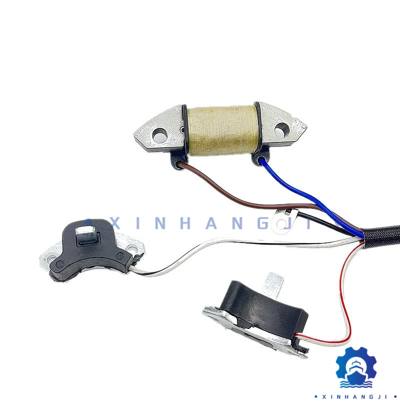 

Катушка лодочного двигателя, зарядка 61N-85541-19 для зарядной катушки подвесного мотора Yamaha + 2 триггерные катушки, 2-тактный, 25/30 л.с., 69P-85541-09