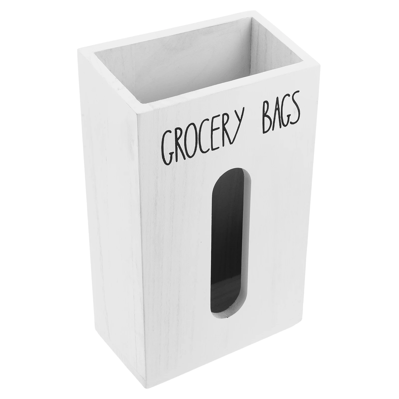 

Storage Box Garbage Bags Saver Grocery Organizer Dispenser Wooden Farmhouse Trash Holder Rustic