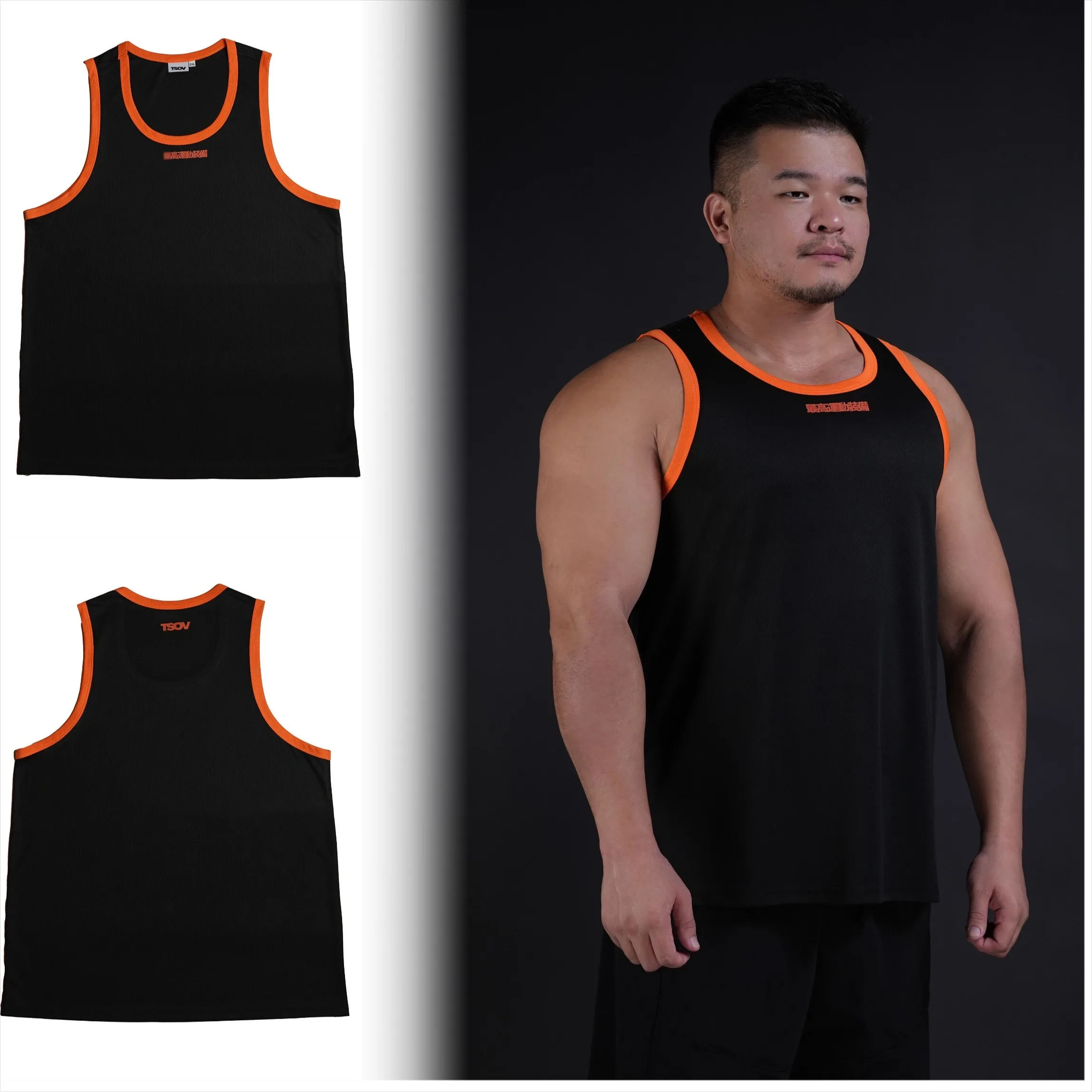 New Fashion Men Mesh Sports Tank Tops, Breathable Gym Sleeveless Singlet, Quick Dry Men\'s Oversize Undershirt Vest, S M L XL XXL