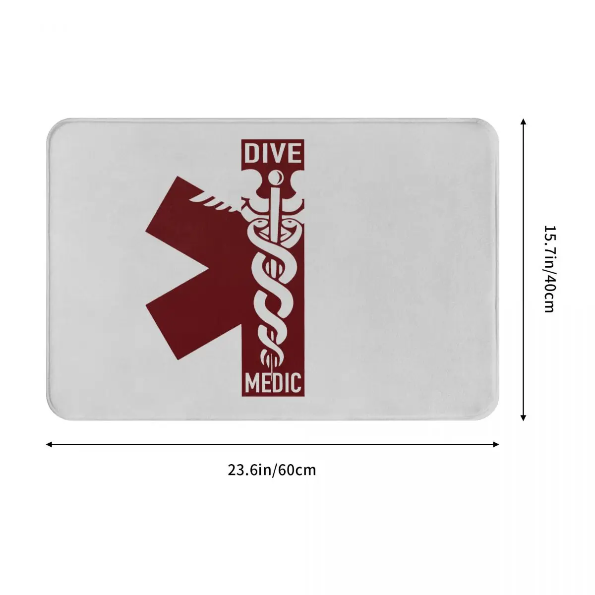 Medic Scuba Dive Diver Diving Non-Slip Carpet Doormat Bedroom Bath Mat Entrance Door Decor Rug