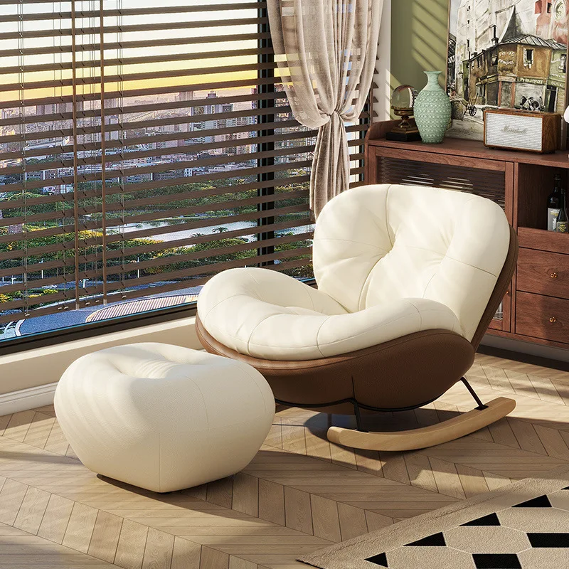 달걀껍질 모양 흔들의자 리클라이너 성인용 게으름뱅이 소파 거실 발코니 가정용