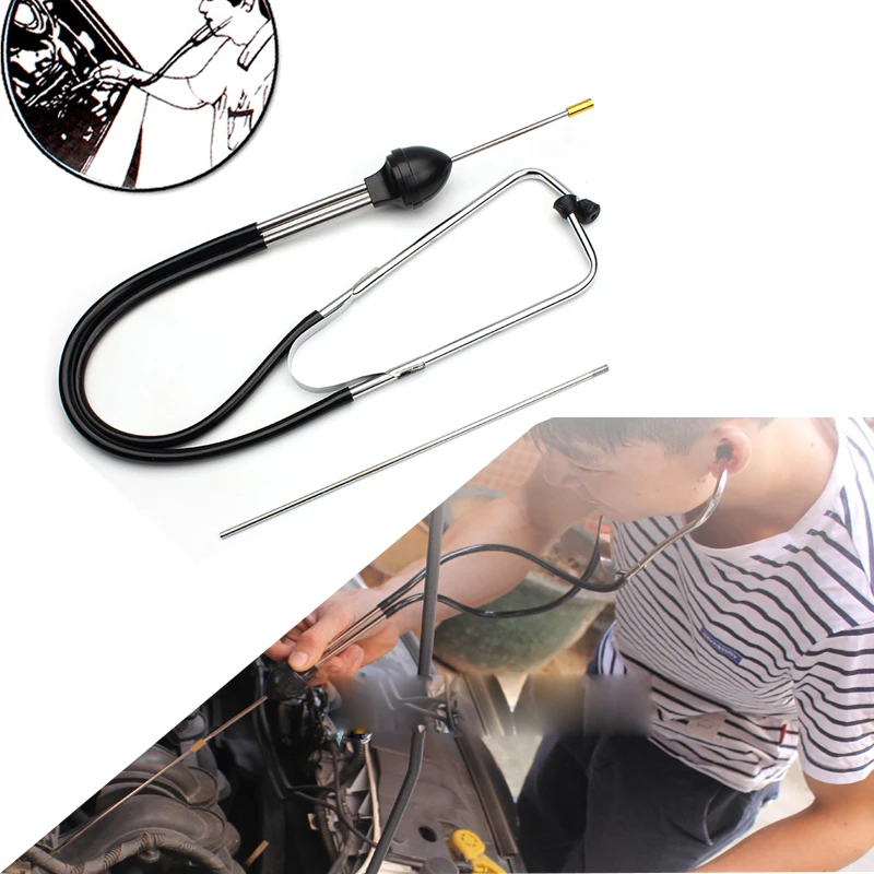 

Mechanical Sonar Engine Cylinder Stethoscope Long Short Needle Diagnostic Tool Aircraft Auto Analyzer