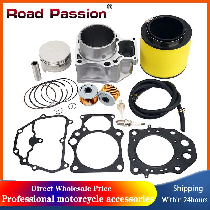 

Motorcycle Cylinder & Piston & Gasket Fuel Filter Air Filter Set 17254-HN1-000 12100-HP5-600 For Honda TRX420 Rancher 2014-2020