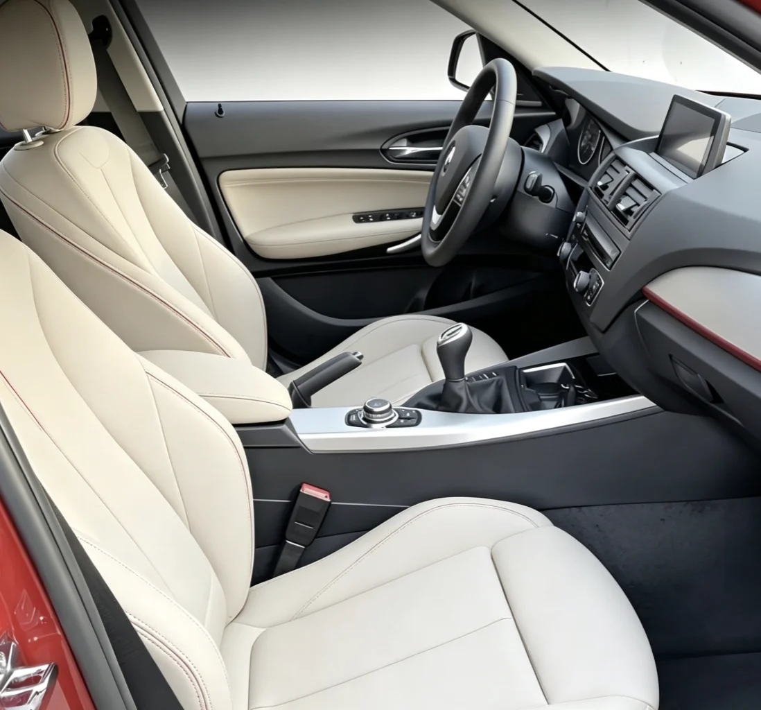 Für BMW F20 2012~2018 Maßgefertigte Autositzbezüge Luxuriöses Nappaleder 100% Passgenau Innenausstattung 360 ° Vollständige Abdeckung – Detail 1