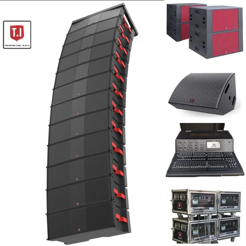 2000W/4000W High Power Passive Line Array Speaker Professional Audio System for KTV Club Concert Stage Shows