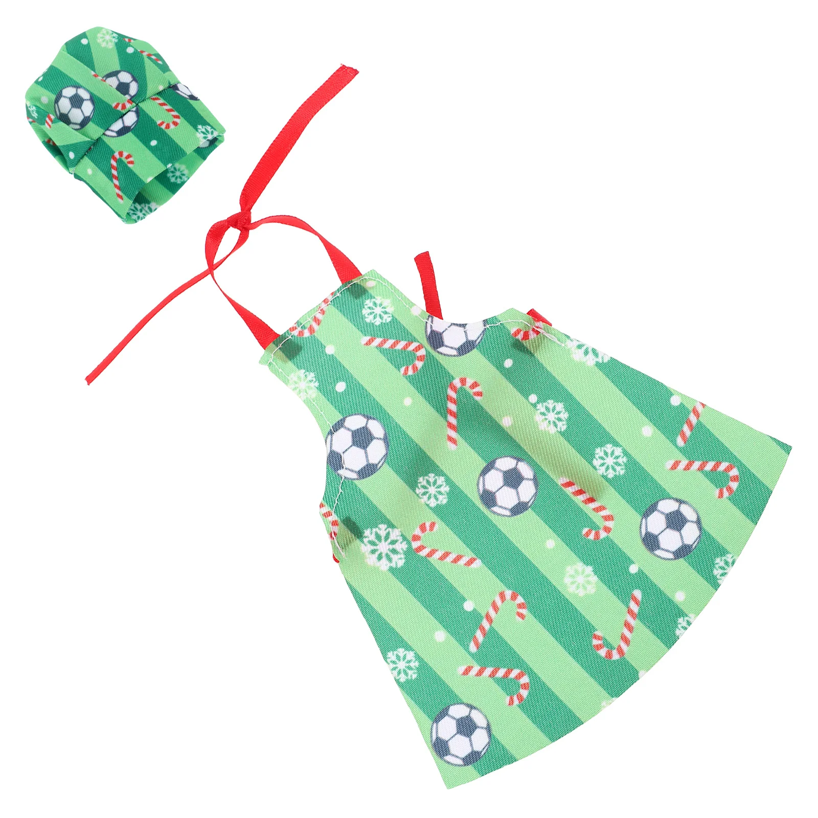 Chef-kok kostuum hoed schort Bjd kerstoutfit aankleden kledingaccessoires voor vakantiescène kerst chef-kok kostuum