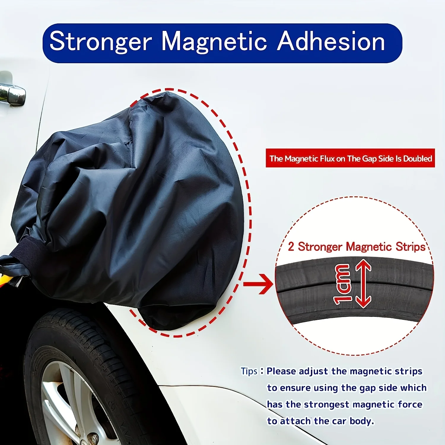 Magnetic EV Charger Port Cover - Durable, Weatherproof, UV & Snow Resistant, Heat Insulating for Electric Vehicles view 5