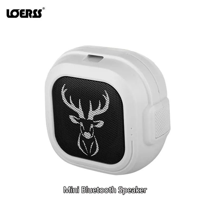 LOERSS Mini Square Box Bluetooth Speakers 3D Hifi Stereo Subwoofer Portable Hands-free Audio System Music Game Outdoor Speakers