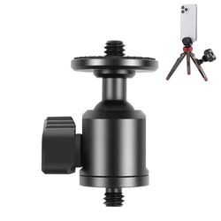 PULUZ  Screw Metal Tripod Ball Head 360 degree Rotatable Adapter with Knob Lock 3/8 inch 1/4 inch Outer Inner Multiple Choice