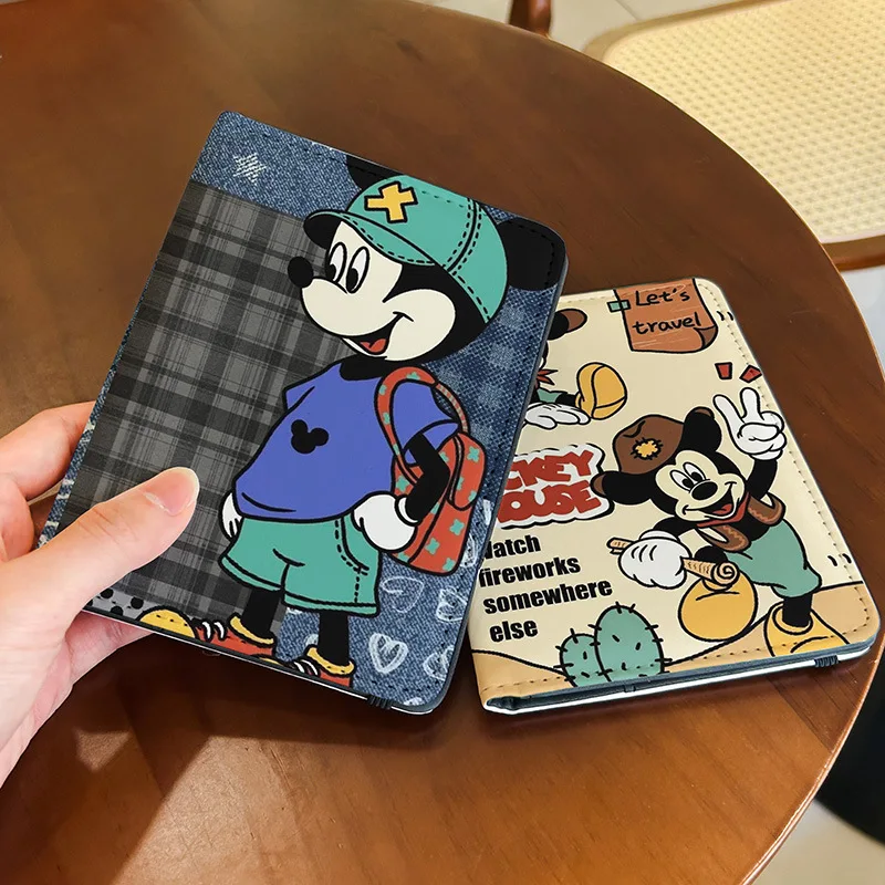 

Kawaii Disney Mickey Mouse Card Holder Passport Cartoon Designs Functional Card Holders Passport Cover Bank Card Holder Gifts