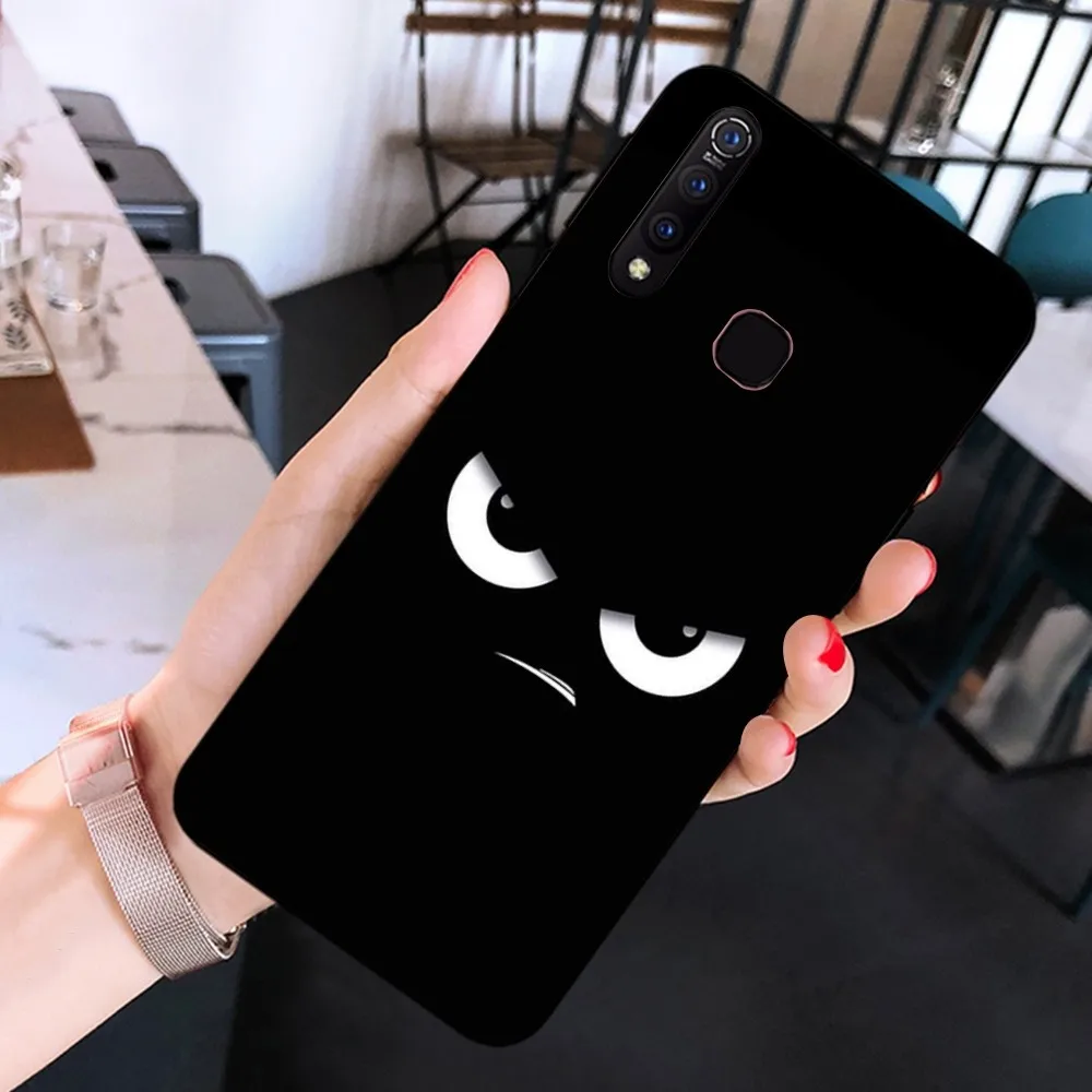 Dark Style Expression Black Phone Case For Huawei Y9 6 7 5 Prime Enjoy 7s 7 8 plus 7a 9e 9plus 8E Lite Psmart Shell