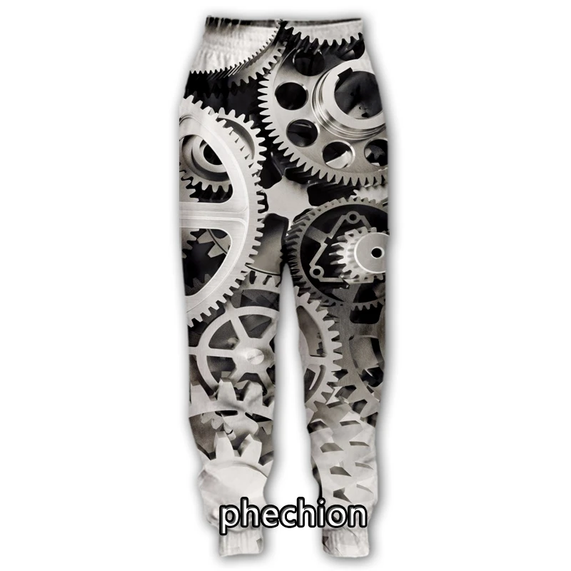 

phechion New Men/Women Mechanical Parts 3D Print Casual Pants Fashion Streetwear Men Loose Sporting Long Trousers F334